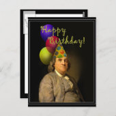 Benjamin Franklin Happy Birthday Briefkaart (Voorkant / Achterkant)