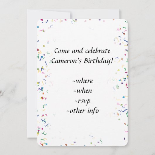 Benjamin Franklin Happy Birthday Kaart (Achterkant)