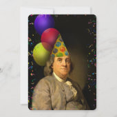 Benjamin Franklin Happy Birthday Kaart (Voorkant)