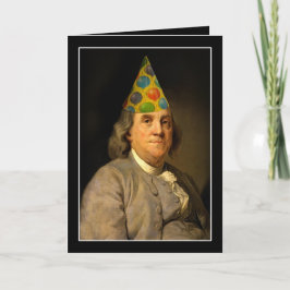 Benjamin Franklin Happy Birthday Kaart