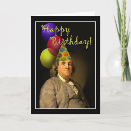 Benjamin Franklin Happy Birthday Kaart
