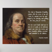 Benjamin Franklin Heaven Poster (Voorkant)