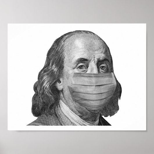 Benjamin Franklin in masker Poster (Voorkant)