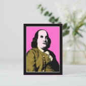 Benjamin Franklin in Pop Art stijl Briefkaart (Staand voorkant)