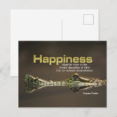 Benjamin Franklin Inspirerend Quote "Happiness" Briefkaart (Voorkant / Achterkant)