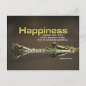 Benjamin Franklin Inspirerend Quote "Happiness" Briefkaart (Voorkant)