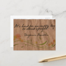Benjamin Franklin Inspirerend Quote "Lege Tas"