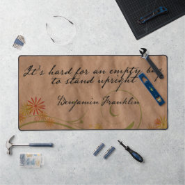 Benjamin Franklin Inspirerend Quote "Lege Tas" Bureaumat