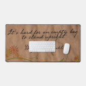 Benjamin Franklin Inspirerend Quote "Lege Tas" Bureaumat (Keyboard & Muis)