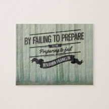 Benjamin Franklin Inspirerend Quote "Prepare"