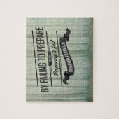 Benjamin Franklin Inspirerend Quote "Prepare" Legpuzzel (Verticaal)