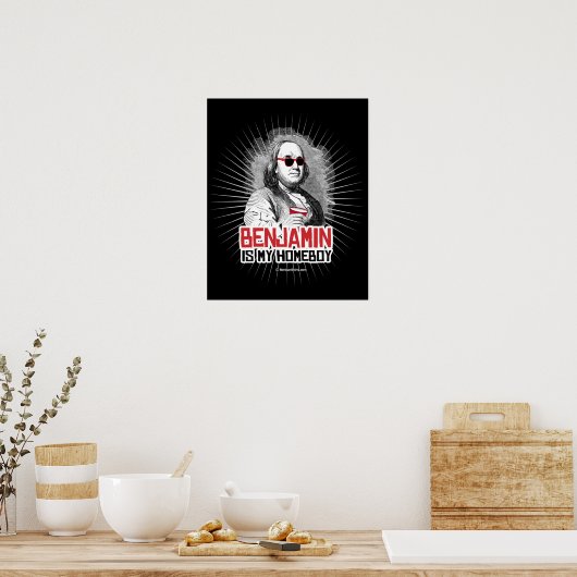 Benjamin Franklin is mijn Homeboy Poster (Keuken)