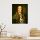 Benjamin Franklin - Jean-Baptiste Greuze Fine Art Poster (Keuken)