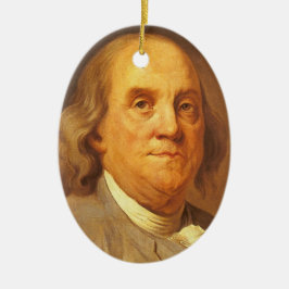 Benjamin Franklin Keramisch Ornament