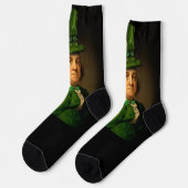 Benjamin Franklin Klover St. Patrick's Dag Sokken (Links)