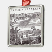 Benjamin Franklin leidt zijn beste experiment Metalen Ornament (Links)