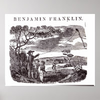 Benjamin Franklin leidt zijn beste experiment
