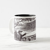 Benjamin Franklin leidt zijn beste experiment Tweekleurige Koffiemok (Voorkant links)