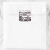 Benjamin Franklin leidt zijn beste experiment Vierkante Sticker (Tas)