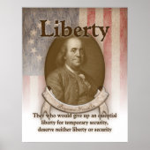 Benjamin Franklin - Liberty Poster (Voorkant)