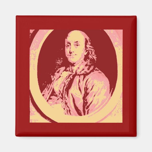 Benjamin Franklin Magneet (Voorkant)