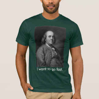Benjamin Franklin, met woorden T-shirt