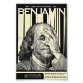 Benjamin Franklin Motivatieposter Foto Afdruk (Voorkant)