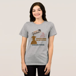 Benjamin Franklin Motto atletisch grijs Tri-Blend Shirt