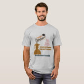 Benjamin Franklin Motto grijs T-shirt (Voorkant volledig)