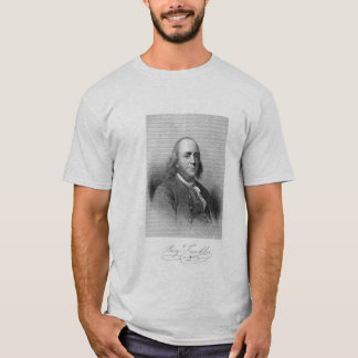 Benjamin Franklin over vrijheid T-shirt