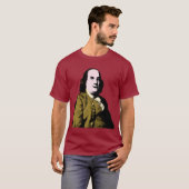 Benjamin Franklin Pop Art Stijl T-shirt (Voorkant volledig)