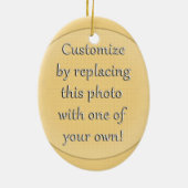 Benjamin Franklin Pop Art Style Keramisch Ornament (Achterkant)