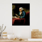 BENJAMIN FRANKLIN Portret van David Martin Print (Keuken)