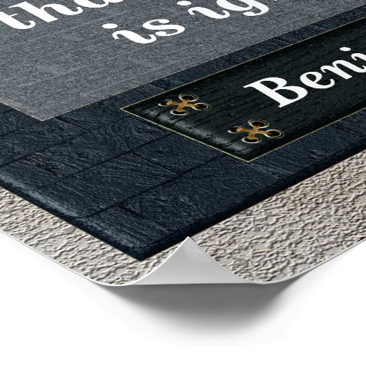 Benjamin Franklin Poster (Hoek)