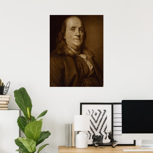 Benjamin Franklin Poster (Thuiskantoor)