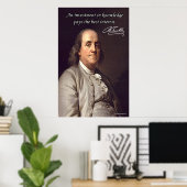 Benjamin Franklin Poster (Thuiskantoor)