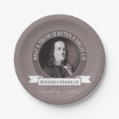 Benjamin Franklin Quotation on Truth in Politics Papieren Bordje (Voorkant)