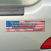 Benjamin Franklin Quote Bumpersticker (Op auto)