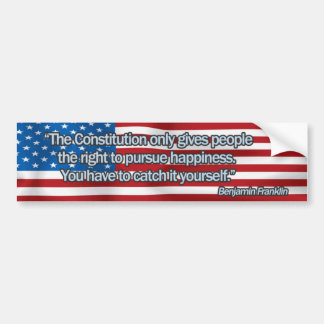 Benjamin Franklin Quote Bumpersticker