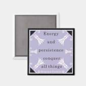 Benjamin Franklin Quote Magnet (Voorkant / Achterkant)