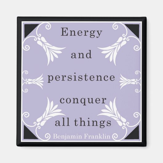 Benjamin Franklin Quote Magnet (Voorkant)