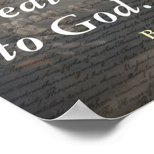 Benjamin Franklin Quote over opstand Poster (Hoek)