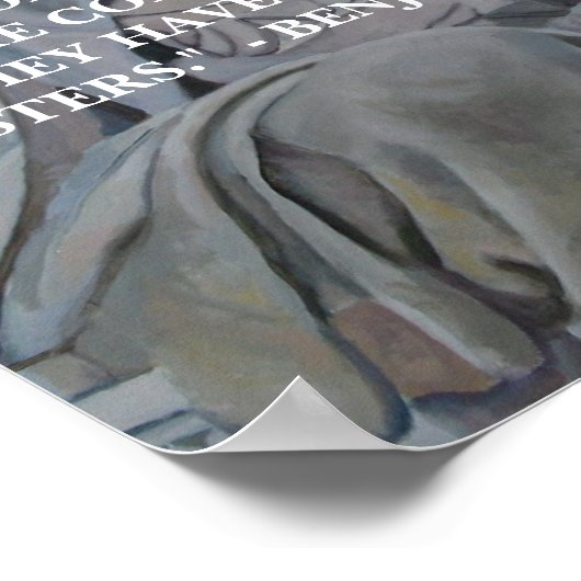 BENJAMIN FRANKLIN QUOTE - POSTER (Hoek)