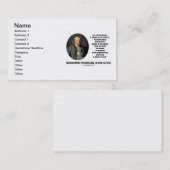 Benjamin Franklin Redelijk Wezen Vind Rede Visitekaartje (Voorkant / Achterkant)