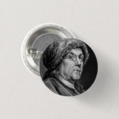 BENJAMIN FRANKLIN RONDE BUTTON 3,2 CM (Voorkant /achterkant)