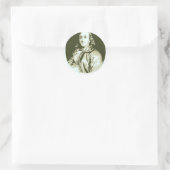 Benjamin Franklin Ronde Sticker (Tas)