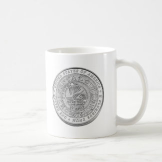Benjamin Franklin Silver Coin Koffiemok