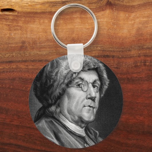 BENJAMIN FRANKLIN SLEUTELHANGER (Voorkant)
