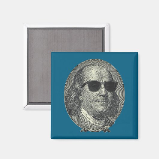 Benjamin Franklin The Benjamin Its All About  Magneet (Voorkant / Achterkant)