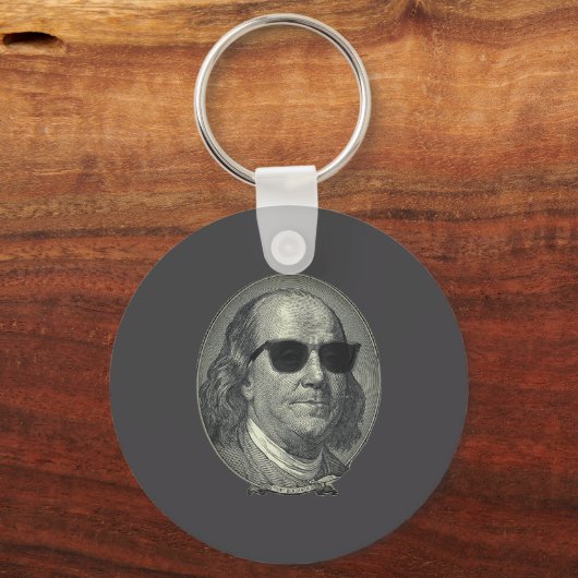 Benjamin Franklin The Benjamin Its All About  Sleutelhanger (Voorkant)